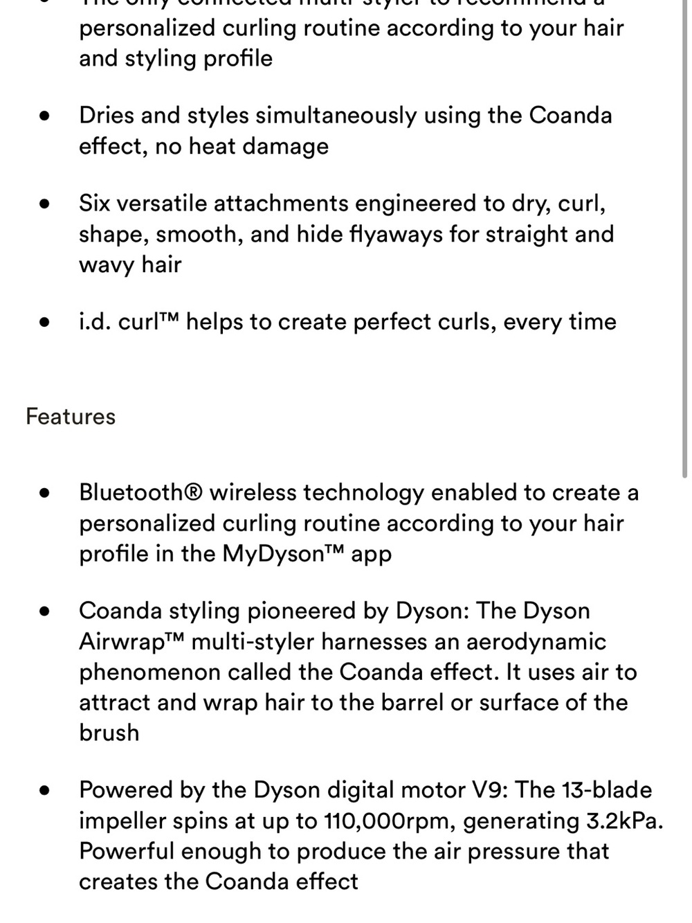 Dyson Airwrap i.d. Multi-styler and Dryer for Straight + Wavy Hair - Amber Silk - Picture 9 of 14